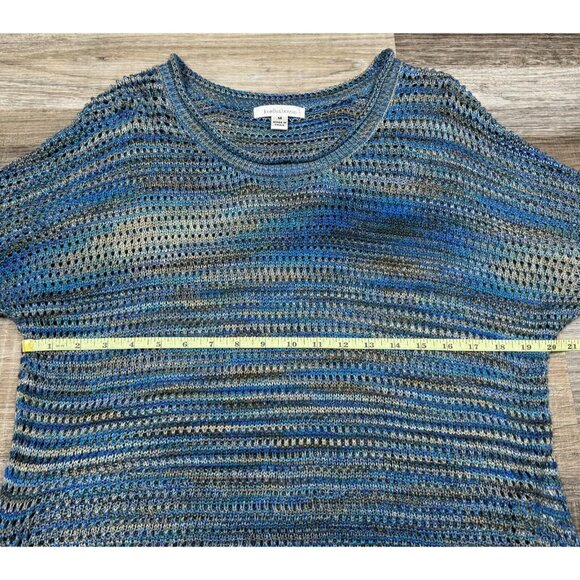 John Paul Richard Womens Open-Knit Multicolor Pullover Sweater Space Dye Size M - Picture 11 of 16